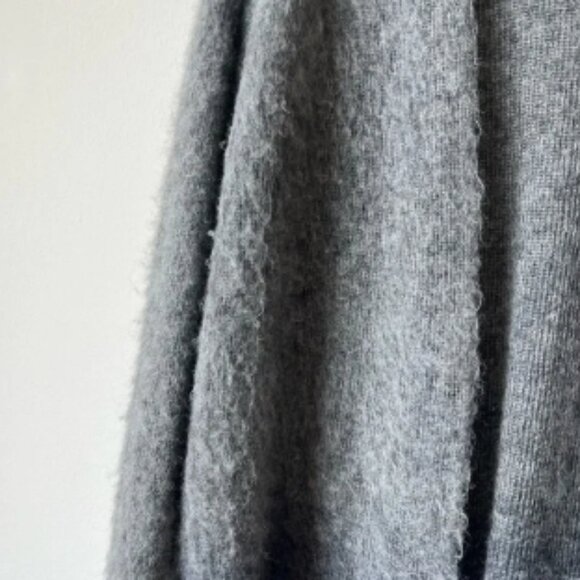 Eileen Fisher Italian Yarn Mohair Alpaca Blend Simple Longline Cardigan Sweater - Picture 3 of 7